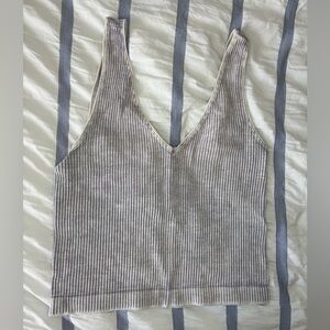 Nikibiki Gray Striped Tank Top